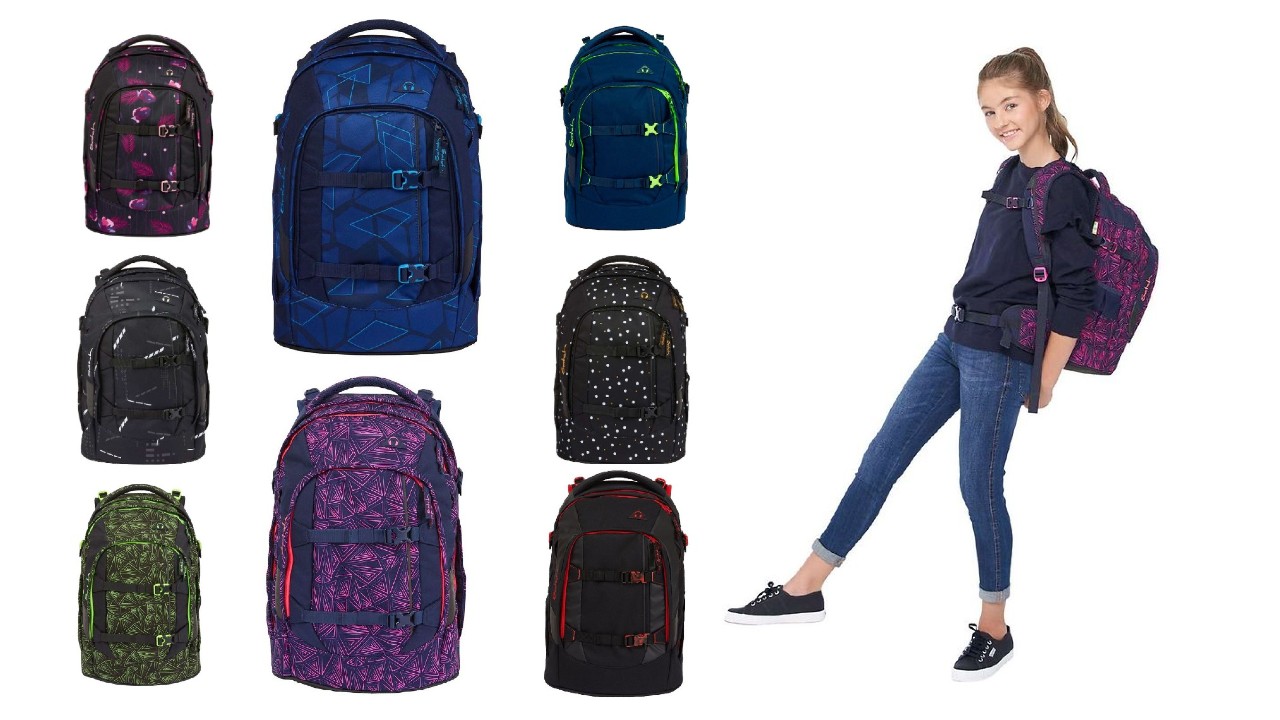 satch pack skoletaske 2021 skoletaske til større børn satch pack rygsæk til skolebrug satch skoletasker ergnomisk skoletaske til større børn