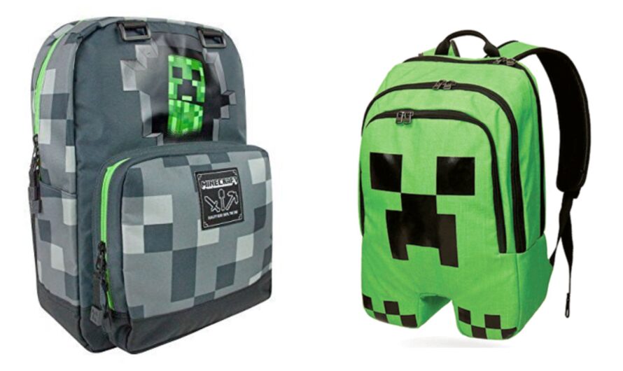Minecraft skoletaske og rygsæk