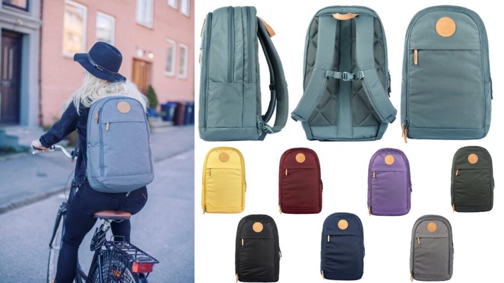 beckmann urban rygsæk til ung rygsæk til voksne skoletaske til voksne grå rygsæk læderstrop blå skoletaske til voksne altrnativ til fjällräven skoletaske